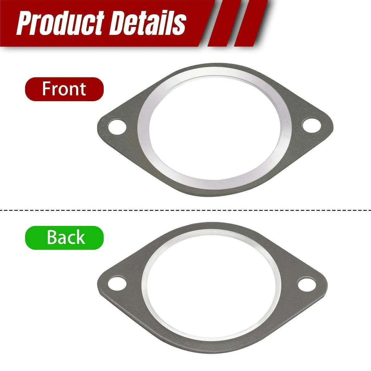 2X Exhaust Pipe Flange Gasket Seal for BMW N54