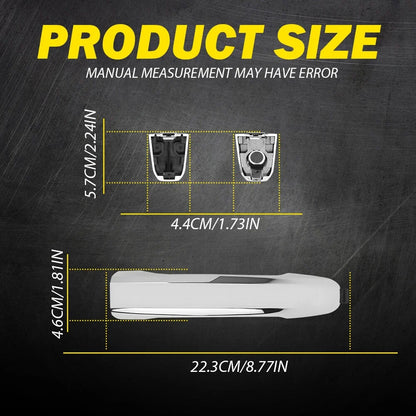 2 Exterior Door Handles for Chevrolet Silverado 1500 (2014–2022) Chrome