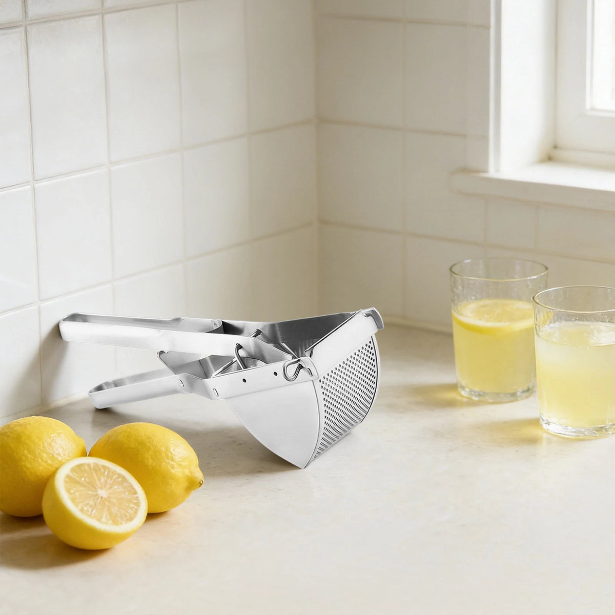 Stainless Steel Potato Ricer for Heavy Duty Masher Tool (No Part Numbers)