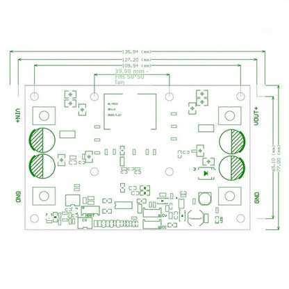 600W Solar DC Boost Converter with MPPT Tracking 9V-60V to 1.3V-60V