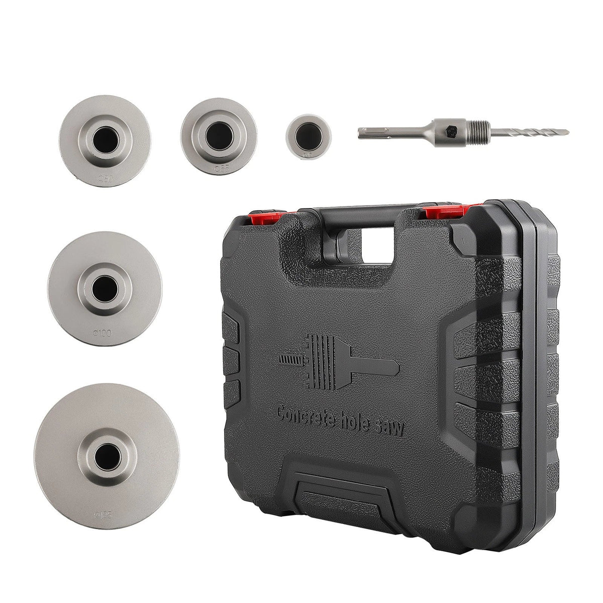 6PCS Concrete Masonry Hole Saw with Center Bit for Water Pipe Heater