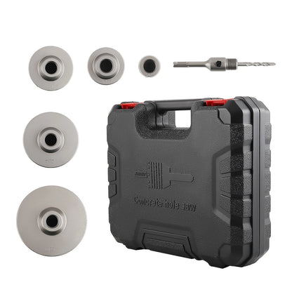 6PCS Concrete Masonry Hole Saw with Center Bit for Water Pipe Heater