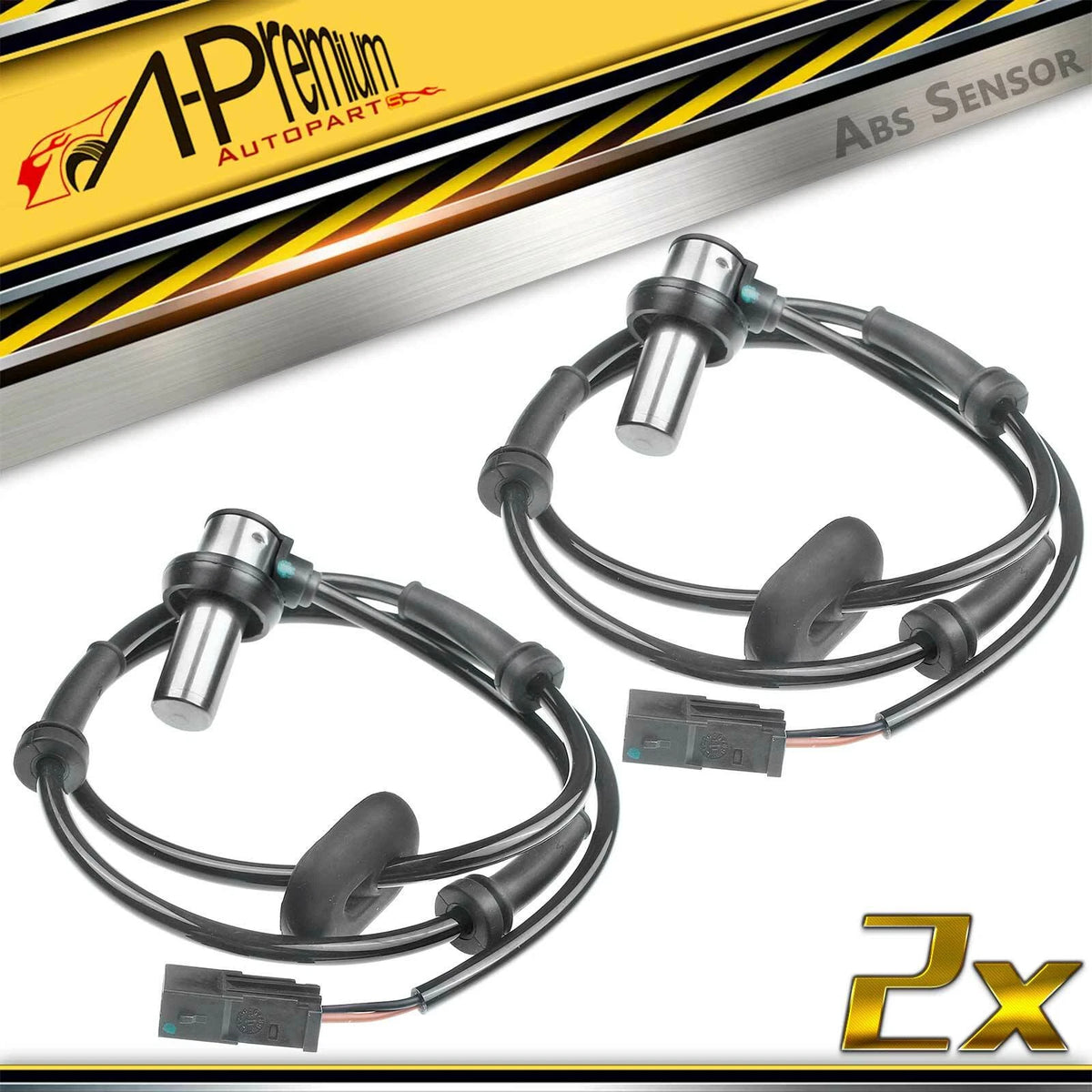 2X Rear ABS Wheel Speed Sensor for Audi A4 Quattro (1997–1998) 8A0927807C, ALS423