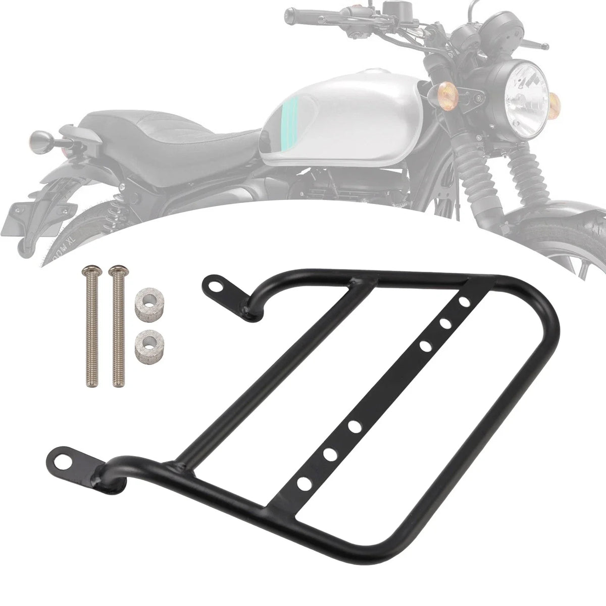 Luggage Rack Side Saddle Bag Mount Bracket Left for R.E. Meteor 350 (2021–2024)