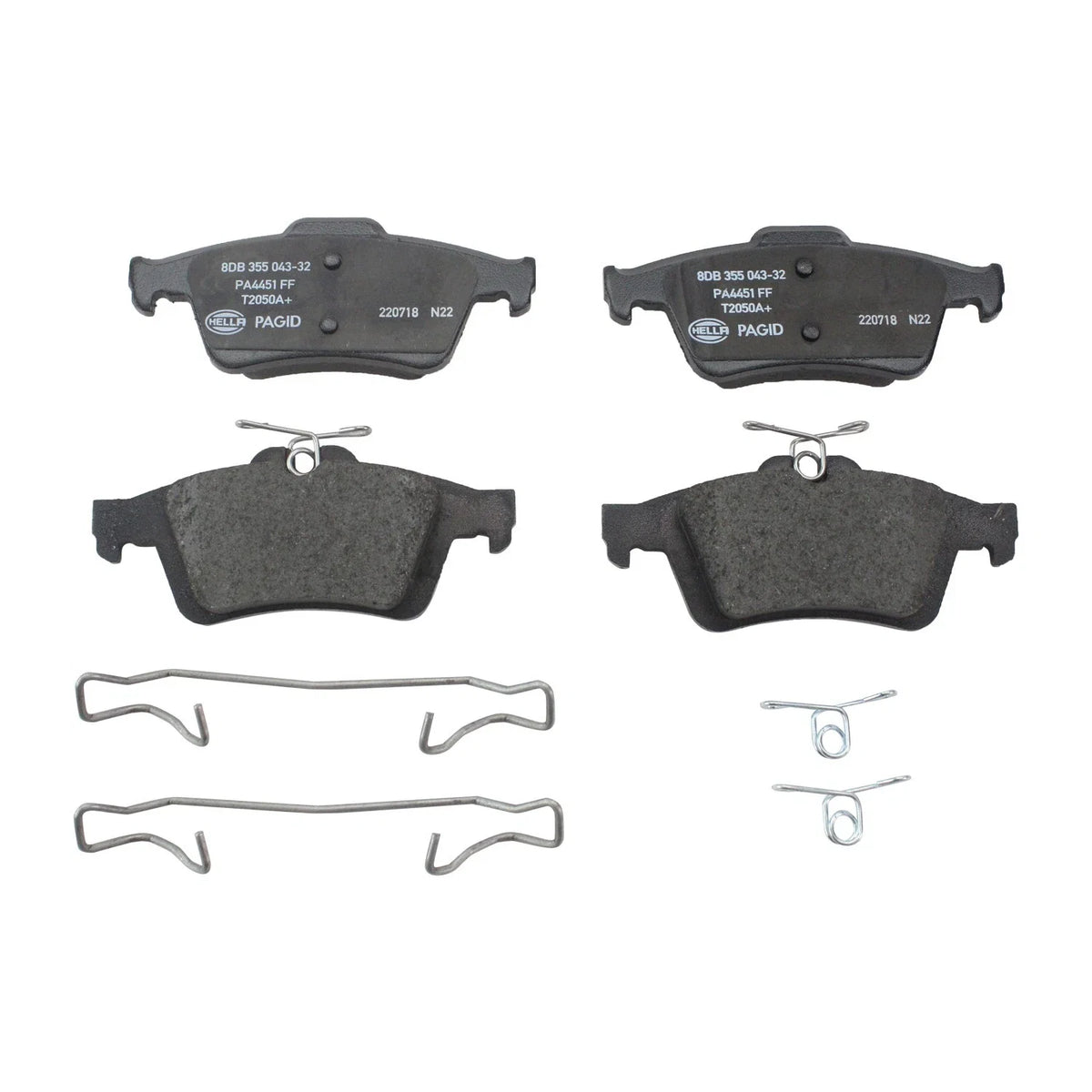 DuraGo Rear Rotors & Hella Ceramic Disc Brake Pads Kit for Ford Escape (2013–2019)