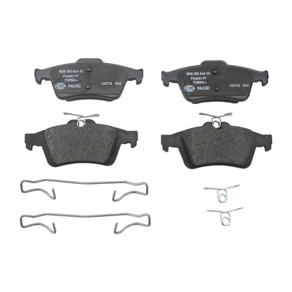 DuraGo Rear Rotors & Hella Ceramic Disc Brake Pads Kit for Ford Escape (2013–2019)