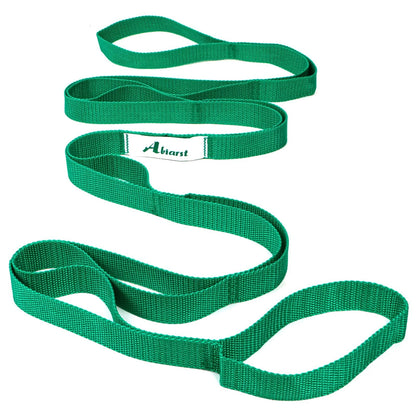 Stretching Strap Yoga Straps for Physical Therapy (10 Loops, Non-Elastic)