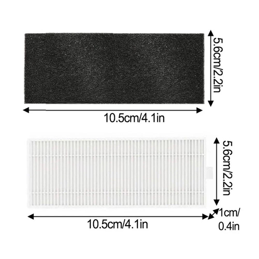 Set of 4 Side Brush Filter Mop for Lefant M2 Series Robot Vacuum