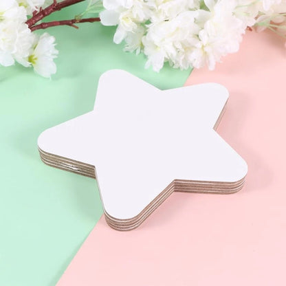 10X Star Shaped Canvas Painting Panels 5.90" for Art Projects