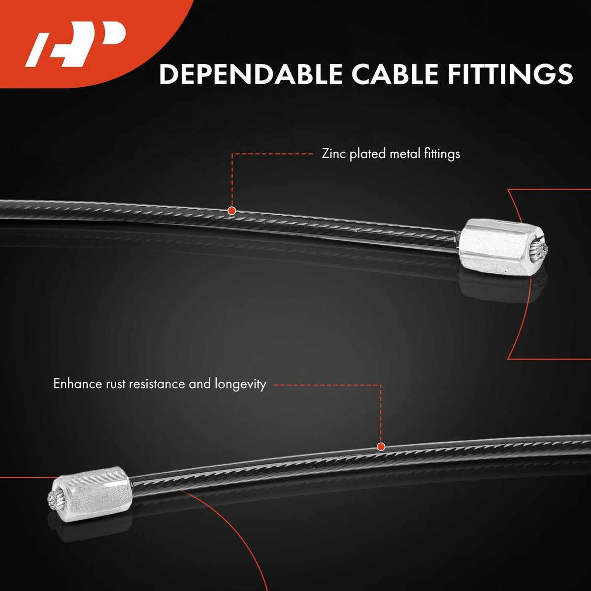 Intermediate Parking Brake Cable for Dodge Ram 2500 Van 2001–2003