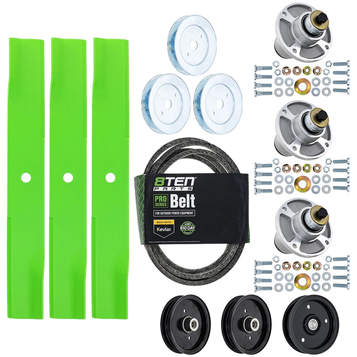 Deck Rebuild Kit for Hustler Raptor SD 54-Inch (607418, 601124, 604817, 604664)