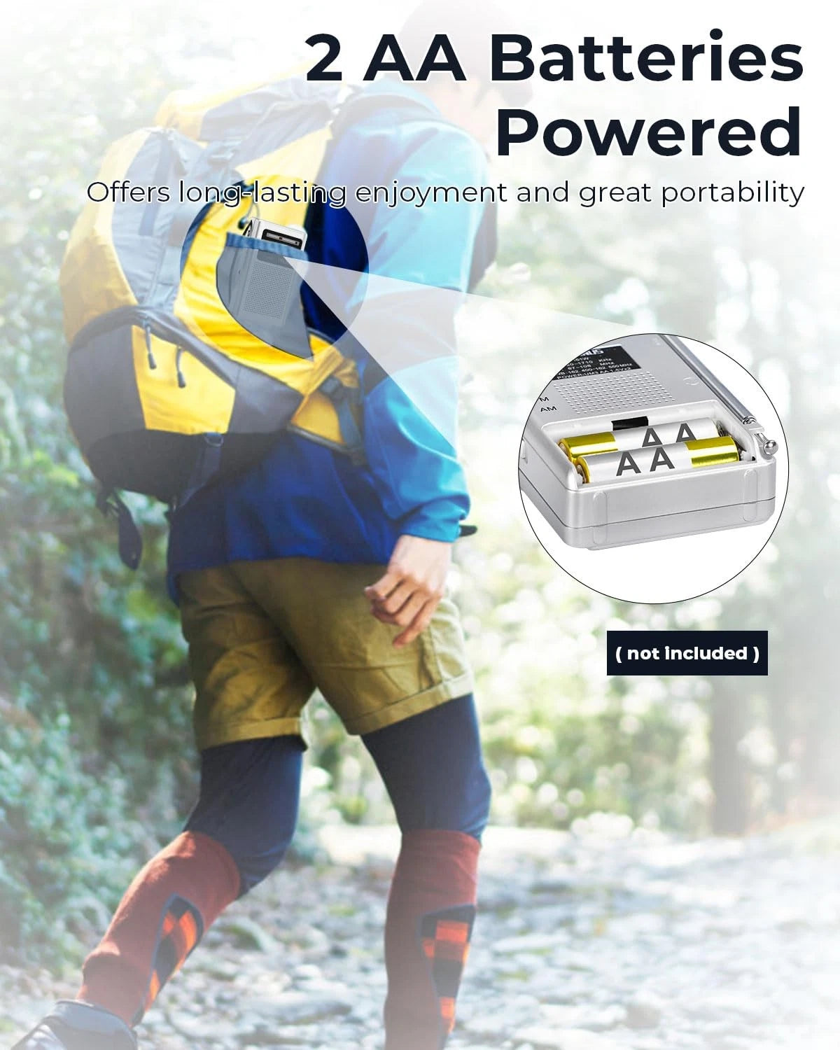 Portable NOAA Weather Emergency Alert Radio for