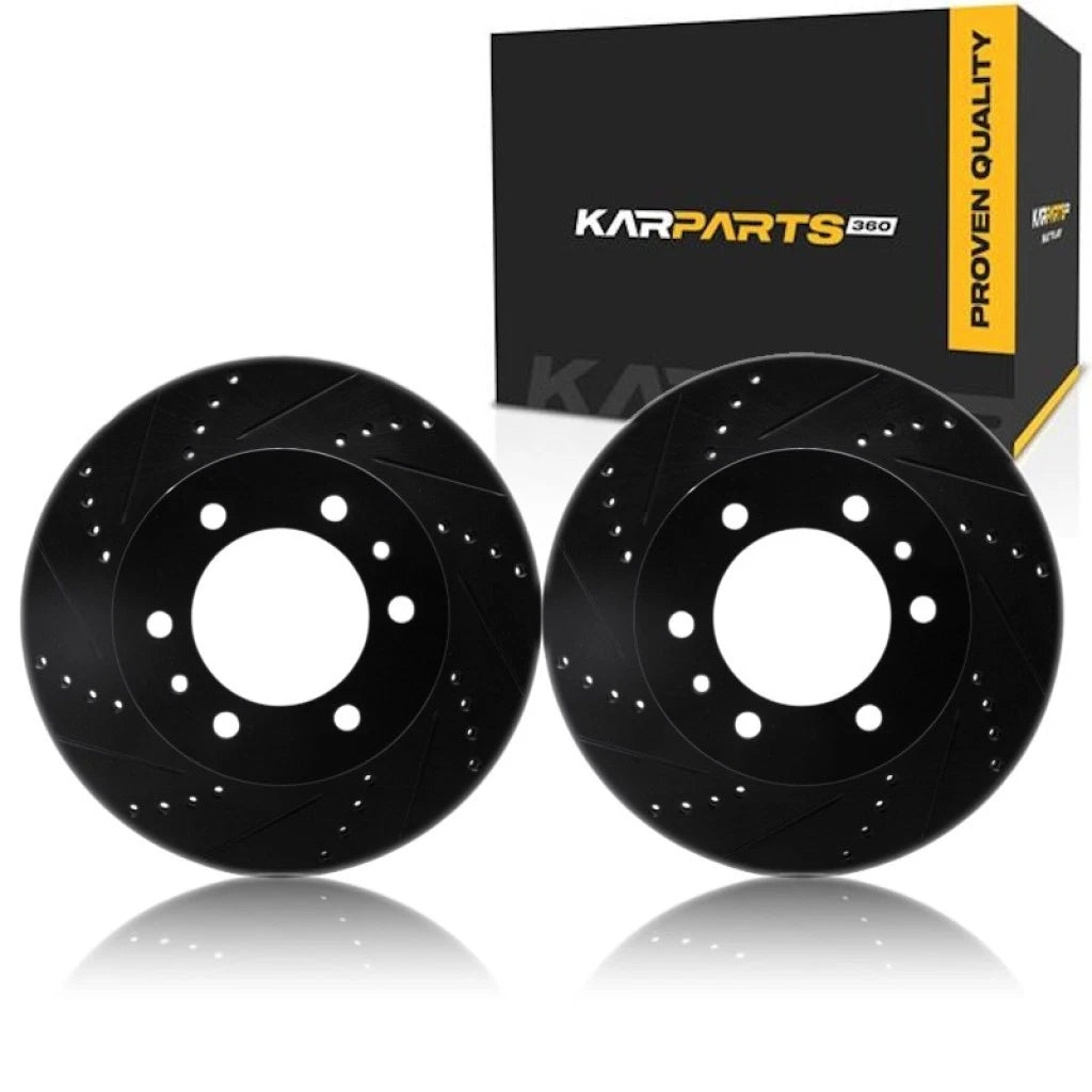 Rotor Set for Hummer H3 (2006–2010) ALX-PAU-DF-8002-93000-CLA1, Drilled & Slotted