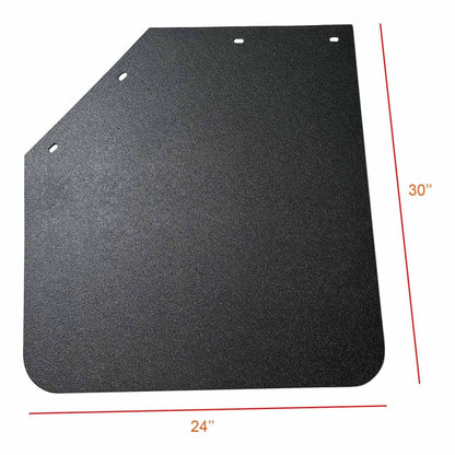 Set of 2 Semi-Truck Mud Flap Hangers & Flaps 24"x30" (902-001, 902-059)
