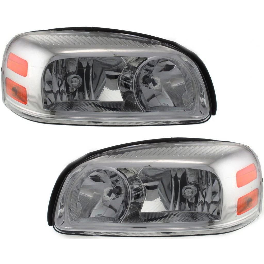 Set of 2 Headlight Assembly for Chevy Uplander (2005–2009) PLX-M0-GM365-B001L-CL360A2, GM2502256, GM2503256