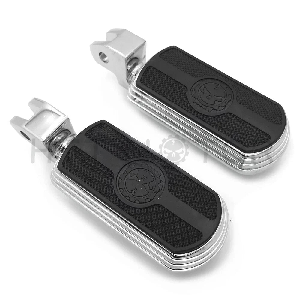 Skull Rubber Footpeg for Yamaha V-Star 1100 650 Stryker VMax Virago Bolt (1999–2023)