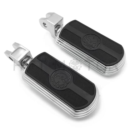 Skull Rubber Footpeg for Yamaha V-Star 1100 650 Stryker VMax Virago Bolt (1999–2023)