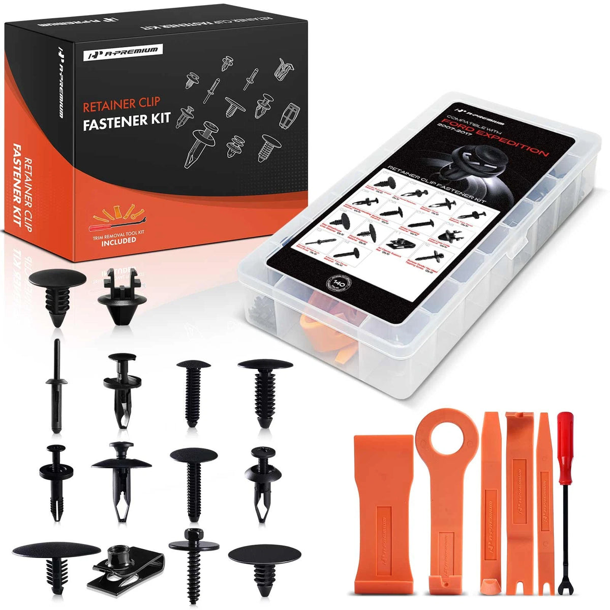 140Pcs Fasteners for Ford Expedition (2007–2017)