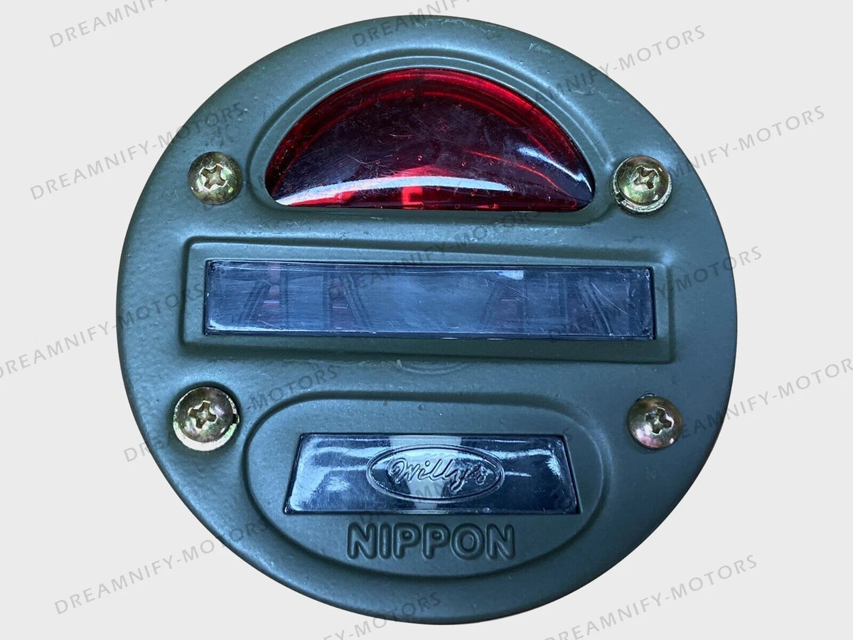 Set of 2 Cat Eye Rear Tail Lights for Willys MB Ford GPW Jeep Truck (1941–1945)