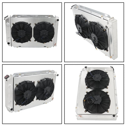 3 Row Aluminum Radiator Shroud + Fan for Ford Mustang (1979–1993) BCK105094K