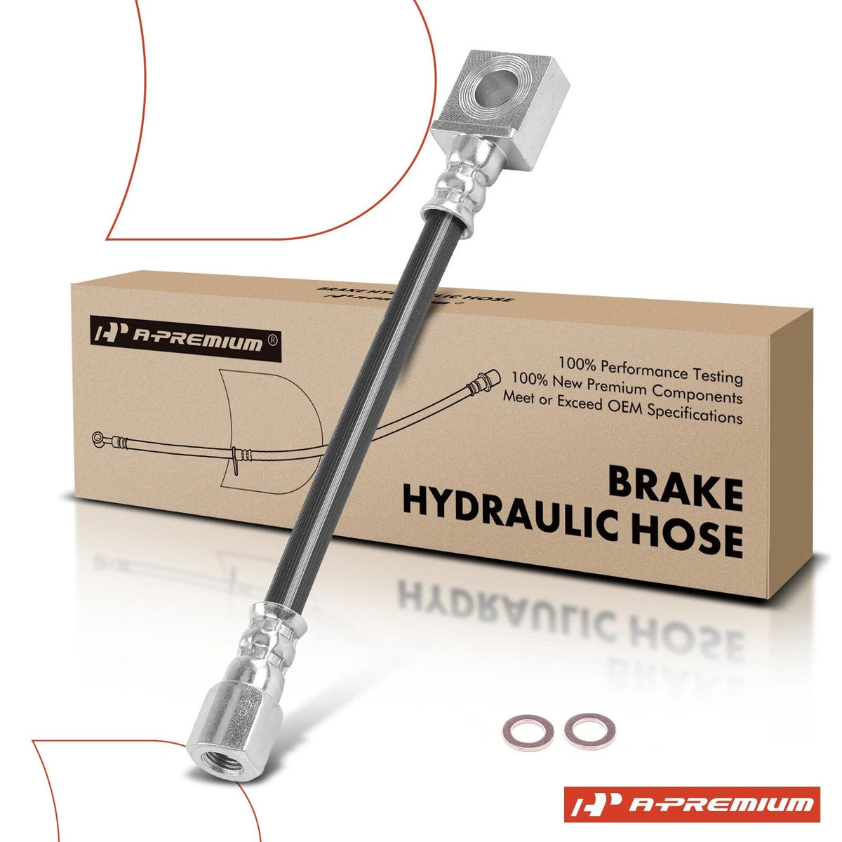 Rear Outer Brake Hydraulic Hose for Dodge Grand Caravan (2001–2002) 4721553AB, 2203218