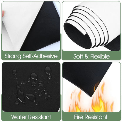 Sponge Neoprene Foam Sheet 12x59x1/4 in, Black