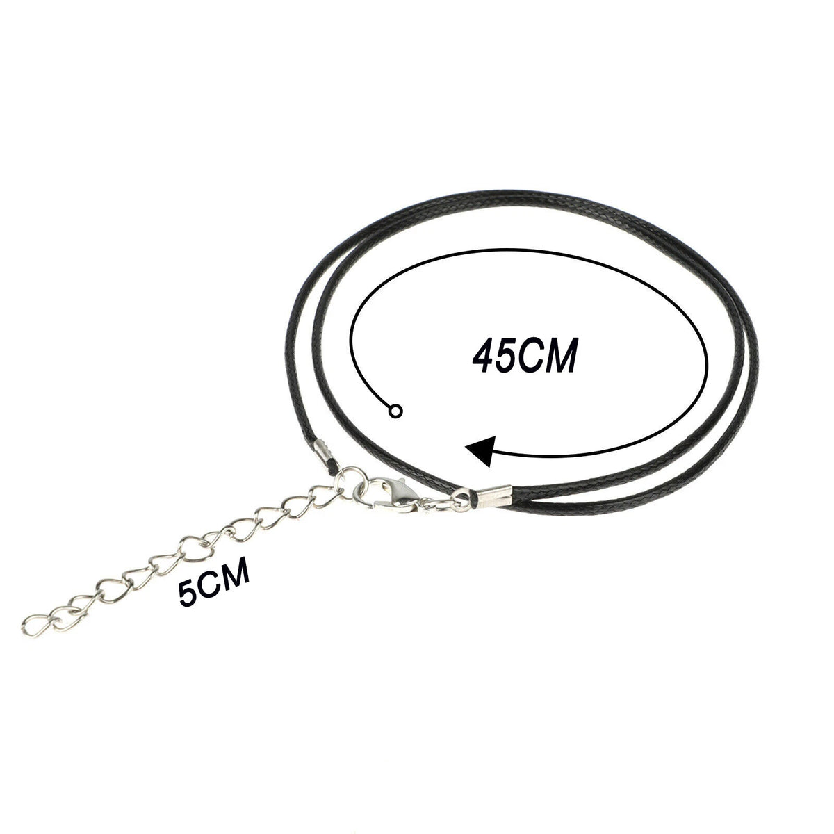 Braided Leather Necklace Cord for DIY Jewelry (200#)