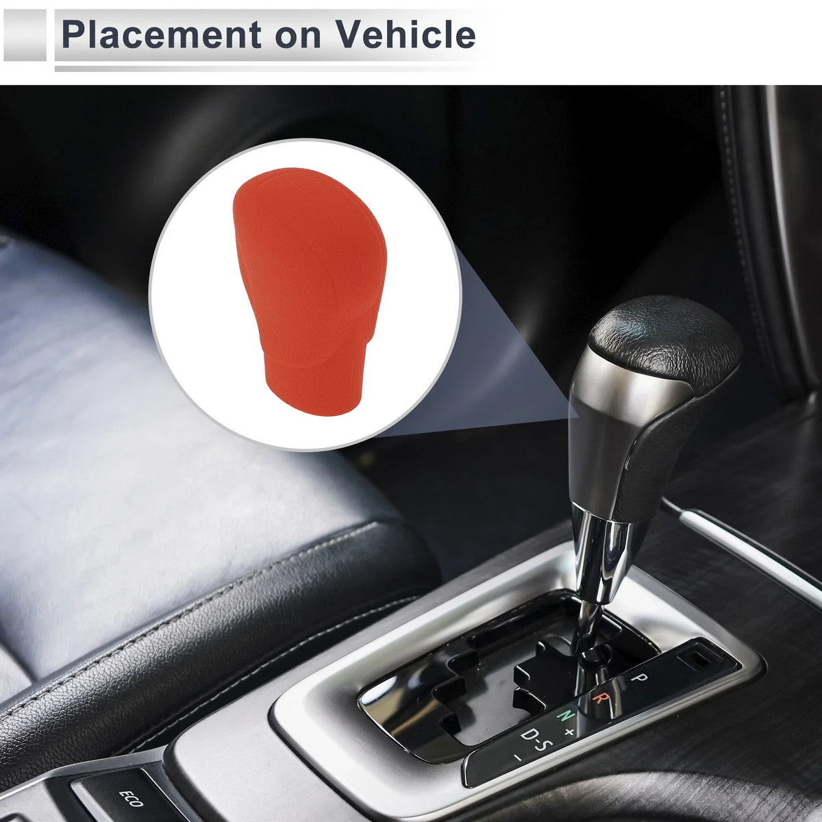 1 Pc Gear Shift Knob Cover Red Silicone for Honda Accord (2018–2022)