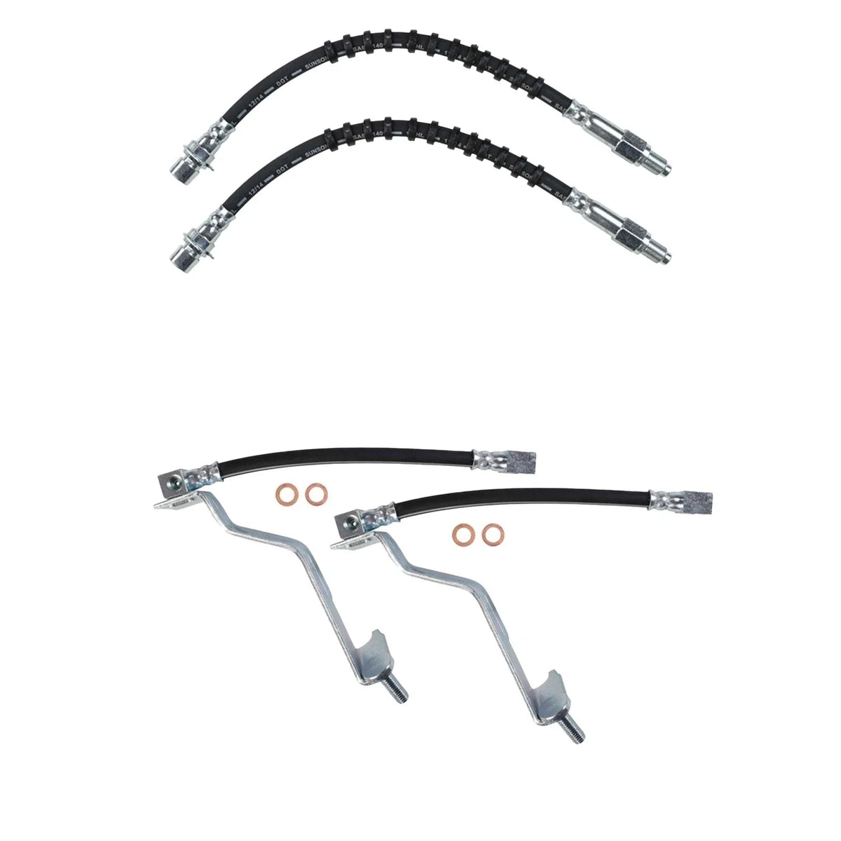 Sunsong Brake Hydraulic Hose Kit for Ford Mustang GT LX 1986