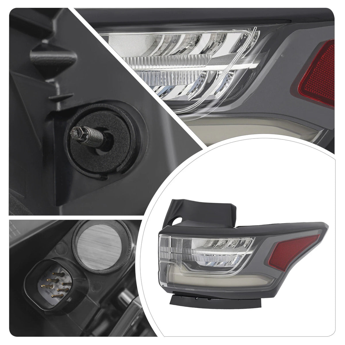 Smoked LED Tail Light Brake Lamp Right Passenger for Chevy Traverse (2018–2021) 84990362, GM2804130