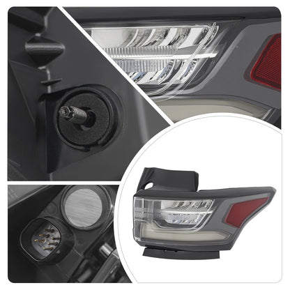 Smoked LED Tail Light Brake Lamp Right Passenger for Chevy Traverse (2018–2021) 84990362, GM2804130