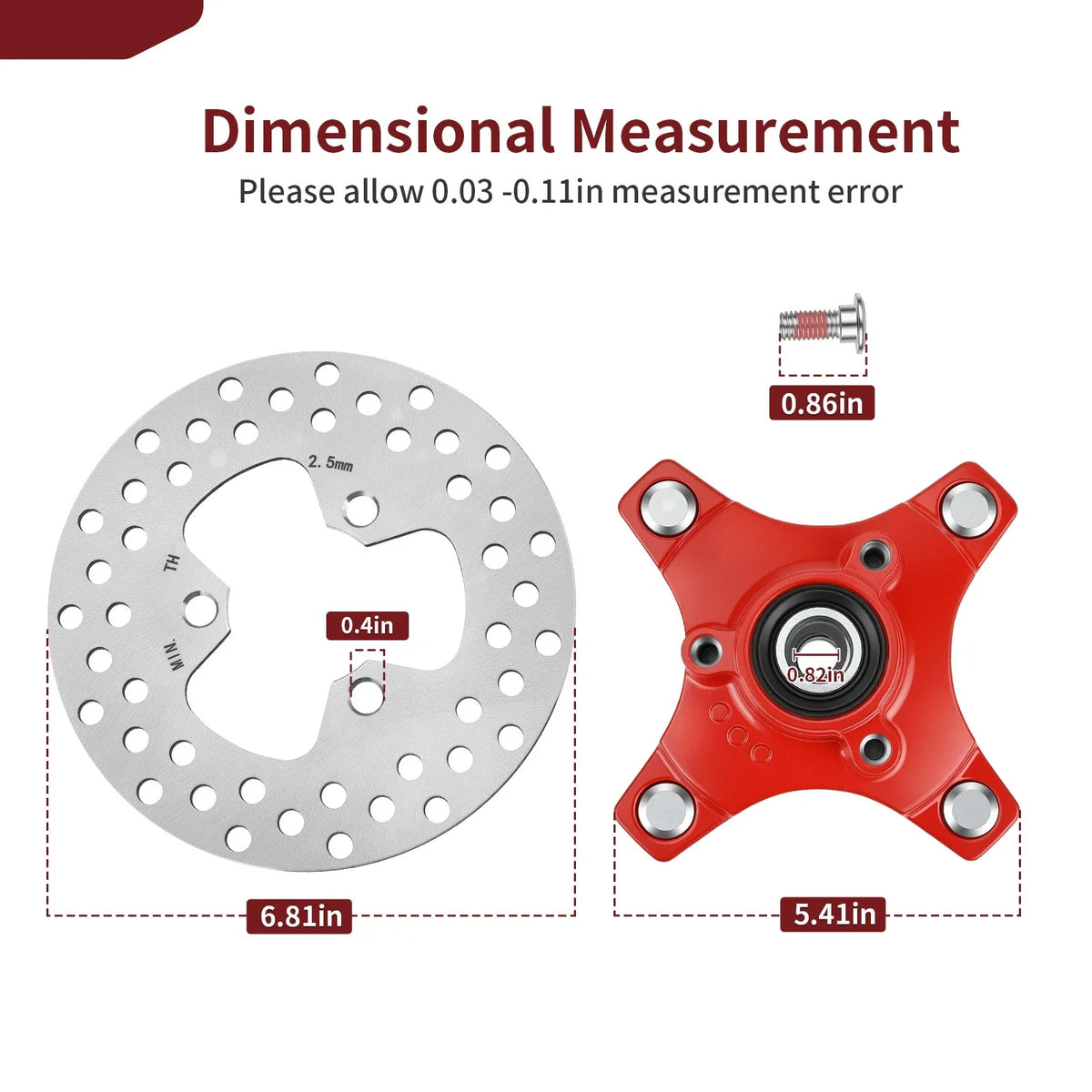 Set of 2 Wheel Hubs + Brake Discs for Honda TRX400X (2009–2014)
