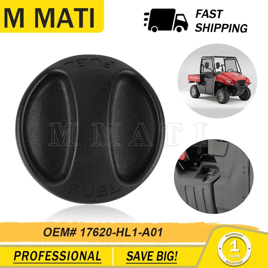 Fuel Cap for Honda Big Red 700 MUV (2009–2013) 17620-HL1-A01