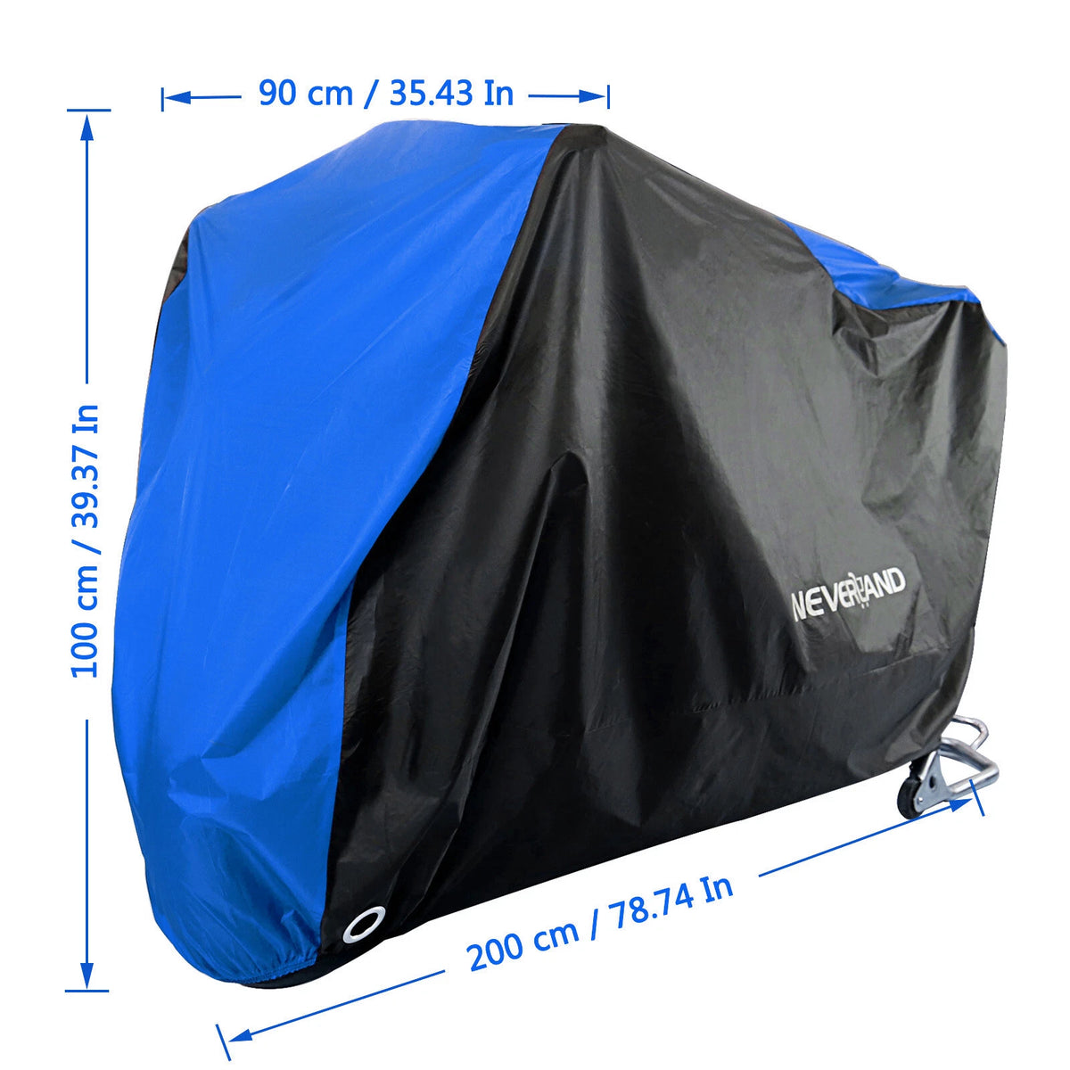 Waterproof Motorcycle Cover for Bike Scooter Moped (All Weather UV Protector)