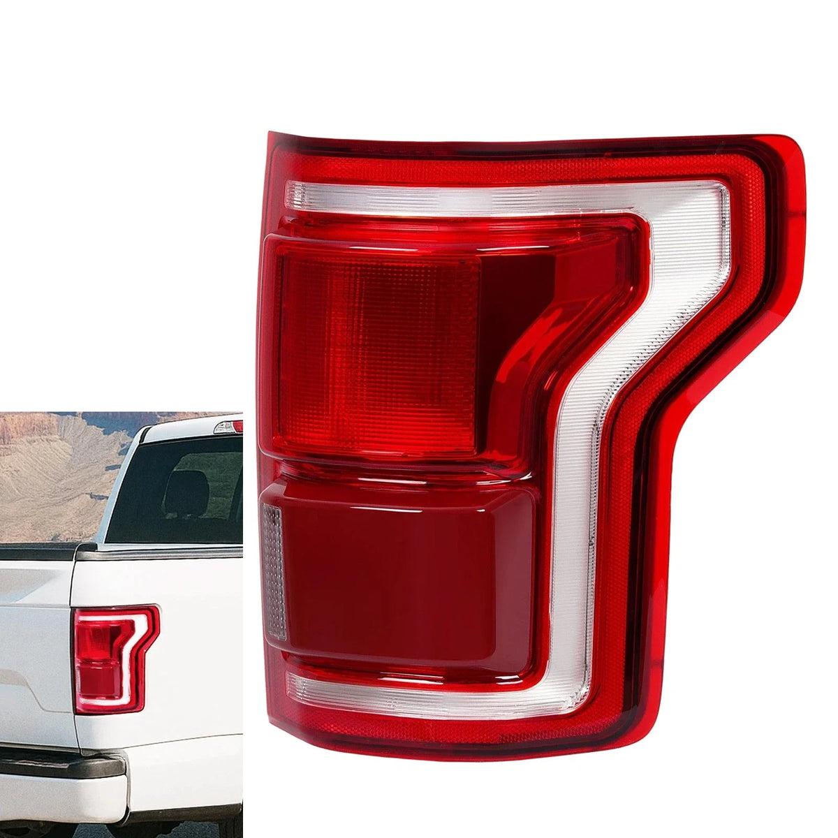 Passenger Side LED Tail Light Brake Lamp for Ford F150 (2015–2017)