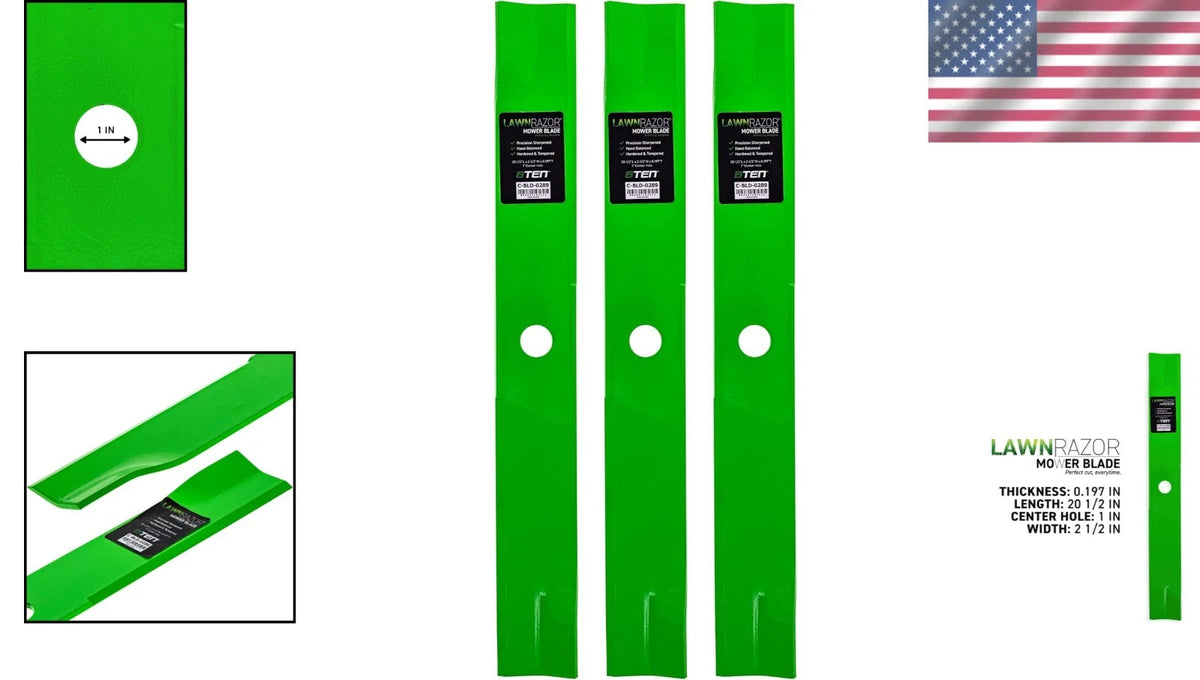 Set of 2 LawnRAZOR Blades for Exmark Lazer Z
