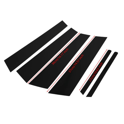 Set of 6 Car Window Pillar Posts Cover Trim for Honda Civic (2006–2011)