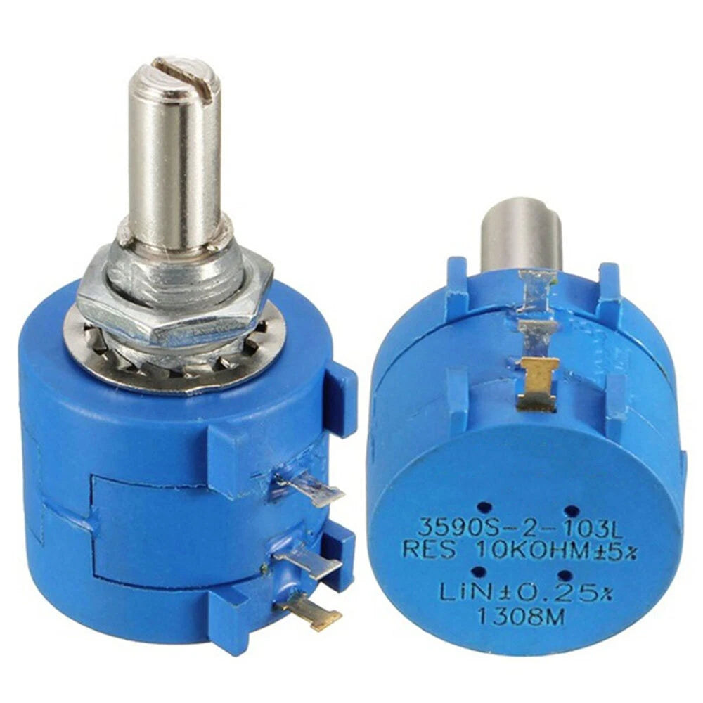 5X 10K Ohm Rotary Wirewound Precision Potentiometer Pot 10 Turn