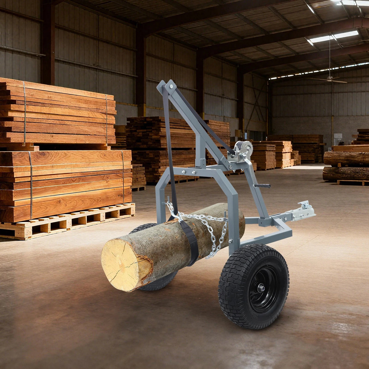 1600lbs Heavy-Duty Log Skidding Arch for ATV (Farm/Wood Transport)