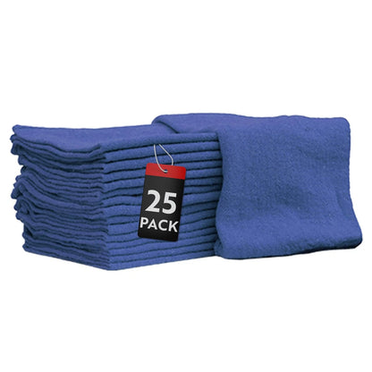 25 Pack Blue Auto Mechanic Shop Towels