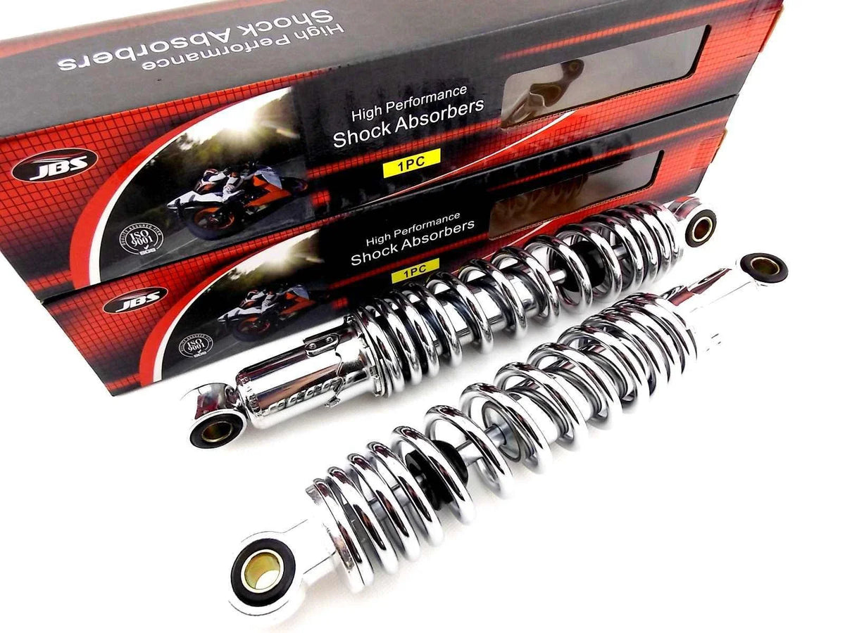 300mm JBS Chrome Rear Shock Absorbers for Suzuki GT500 (1970-1977)