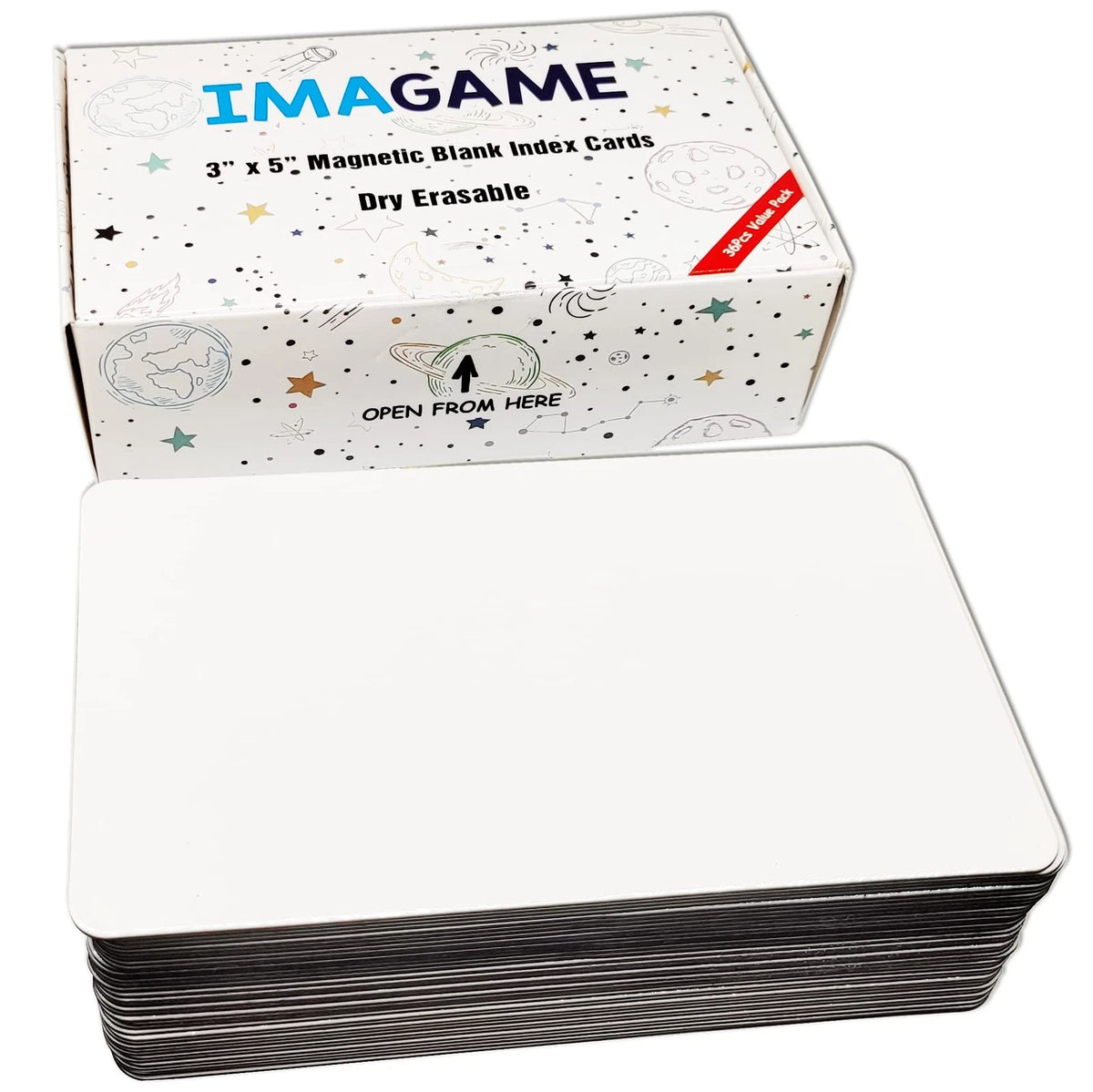 3" x 5" Dry Erase Magnets for Blank Magnetic Use
