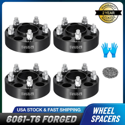 Set of 4 Hubcentric Wheel Spacers for Ford Mustang Edge Ranger (1994–2023)