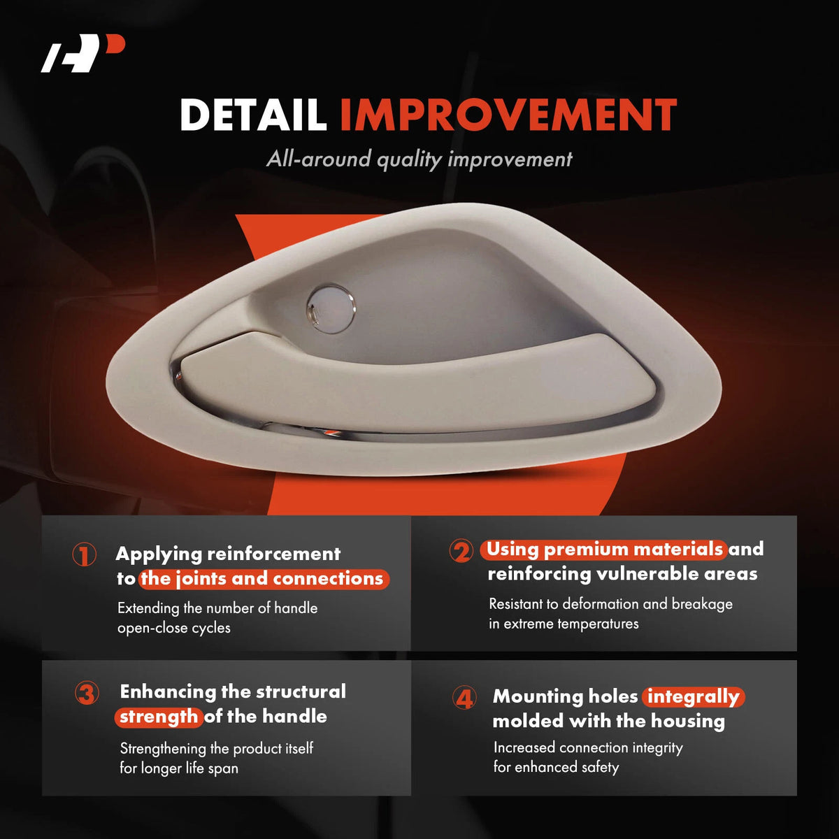 Left Interior Door Handle for Honda Fit Jazz (2002–2008) 72160-SAA-003