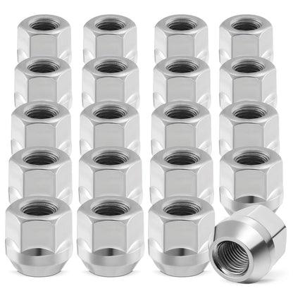 Chrome Acorn Wheel Lug Nuts for Chevrolet Malibu Caprice (20-Pack 7/16-20)