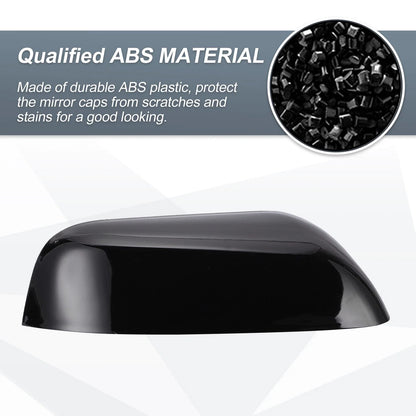 Right Side Rearview Mirror Cover Cap Gloss Black for Ford Explorer (2016–2019)