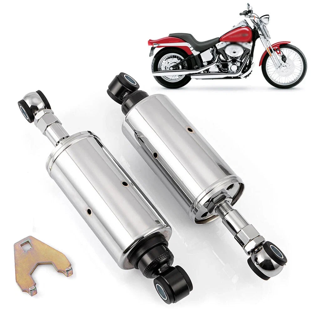 Pair Rear Shocks for Harley Softail Classic FLSTC/Custom FXSTC/Springer FXSTS (1999–2017)