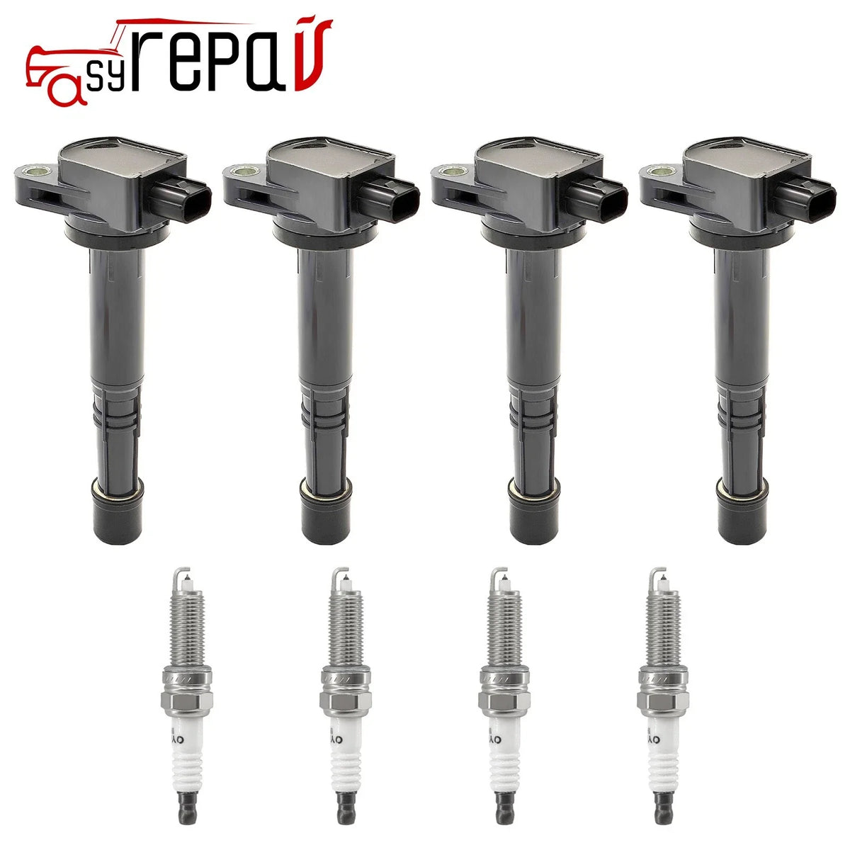 4X Ignition Coils + 4X Spark Plugs for Honda Accord (2008–2012) Civic (2012–2015) UF602