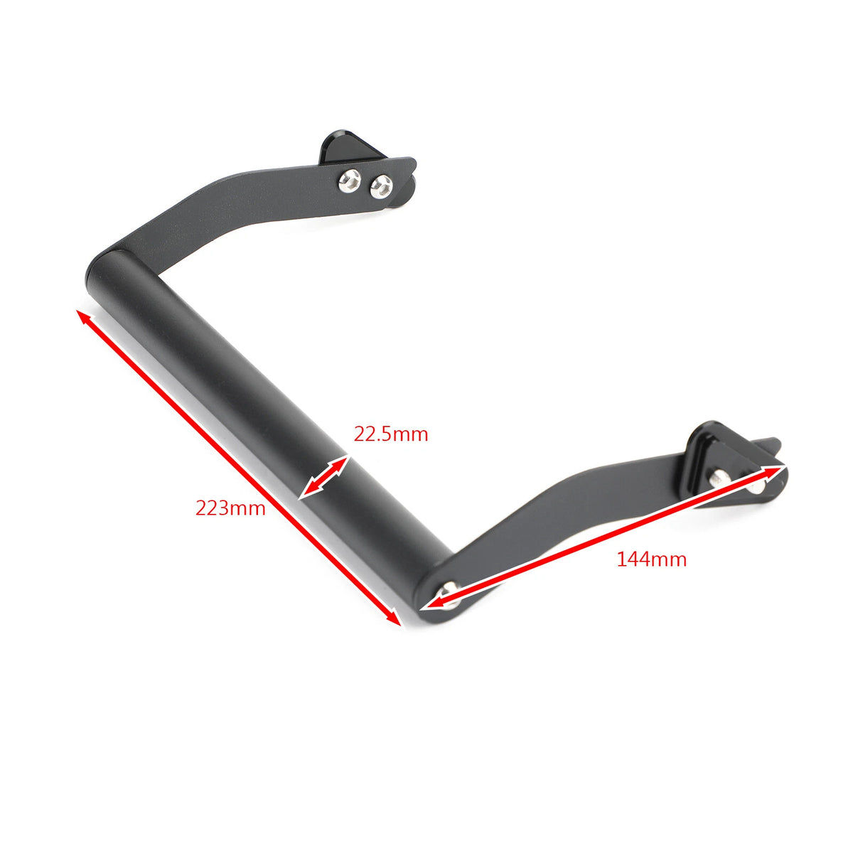 GPS/Smartphone Mount Navigation Bracket for Kawasaki KLE650 Versys650 (2015–2019) M523-A101-Black