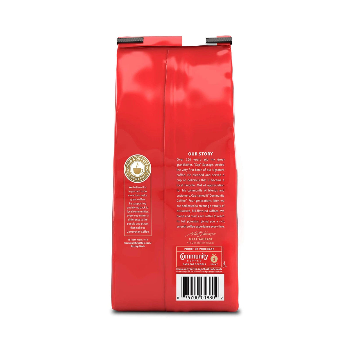 Pack of 6 Community Coffee Breakfast Blend Whole Bean Coffee 12 oz